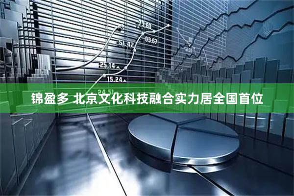 锦盈多 北京文化科技融合实力居全国首位